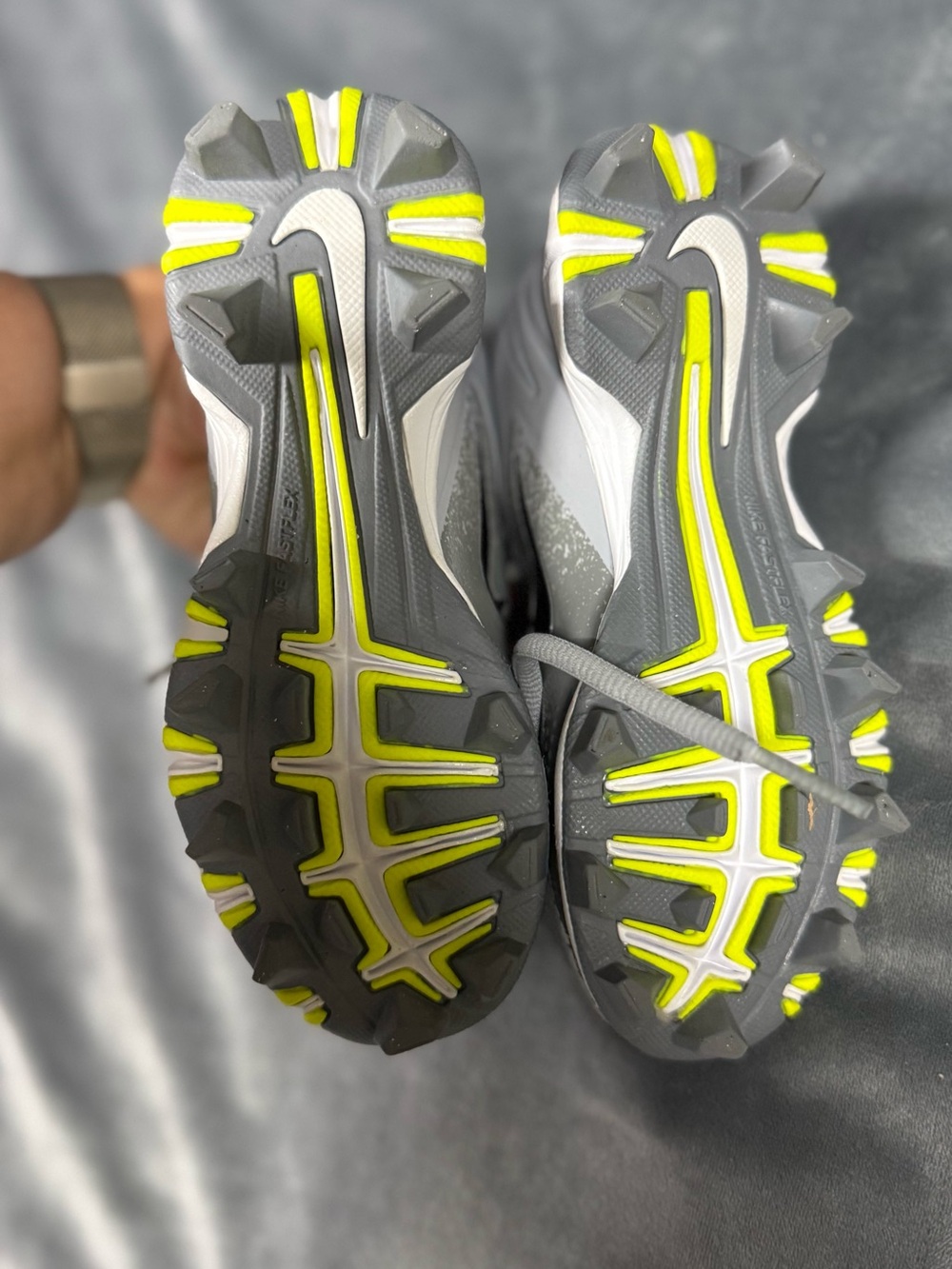 Nike Kids Gray, White & Black Athletic Sneakers - Picture 4 of 5